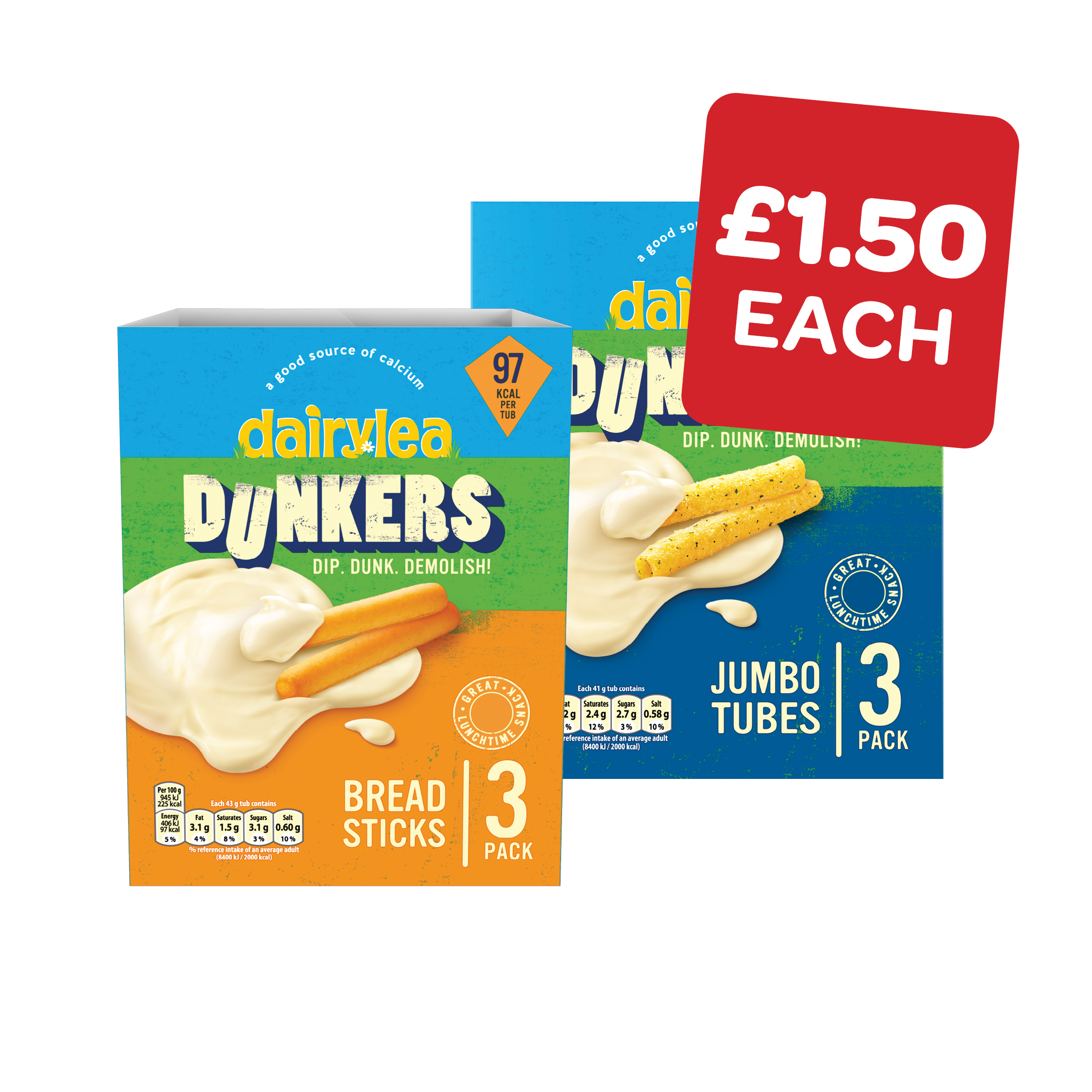 Dairylea Dunkers 41/43g