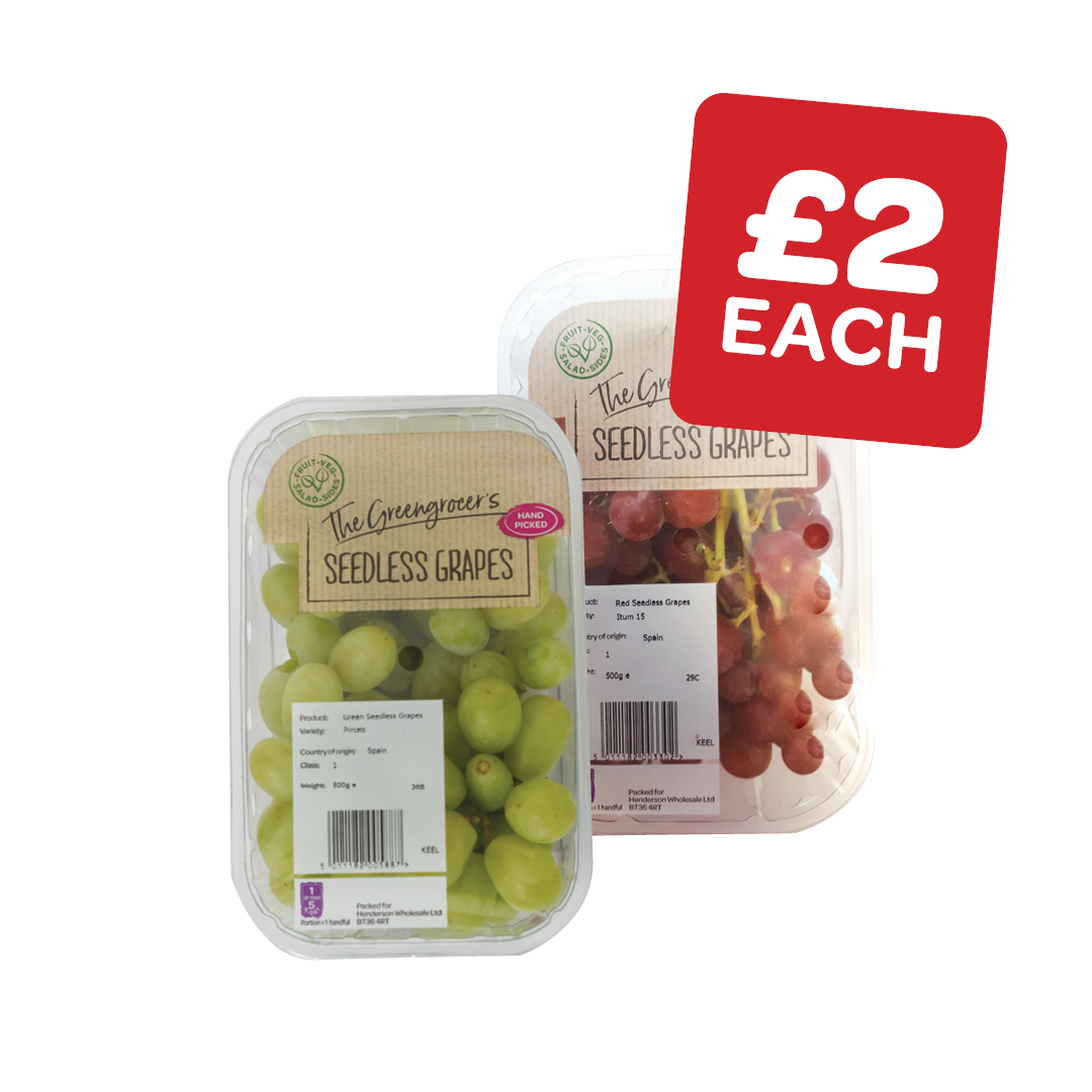 The Greengrocer's Red / White Seedless Grapes