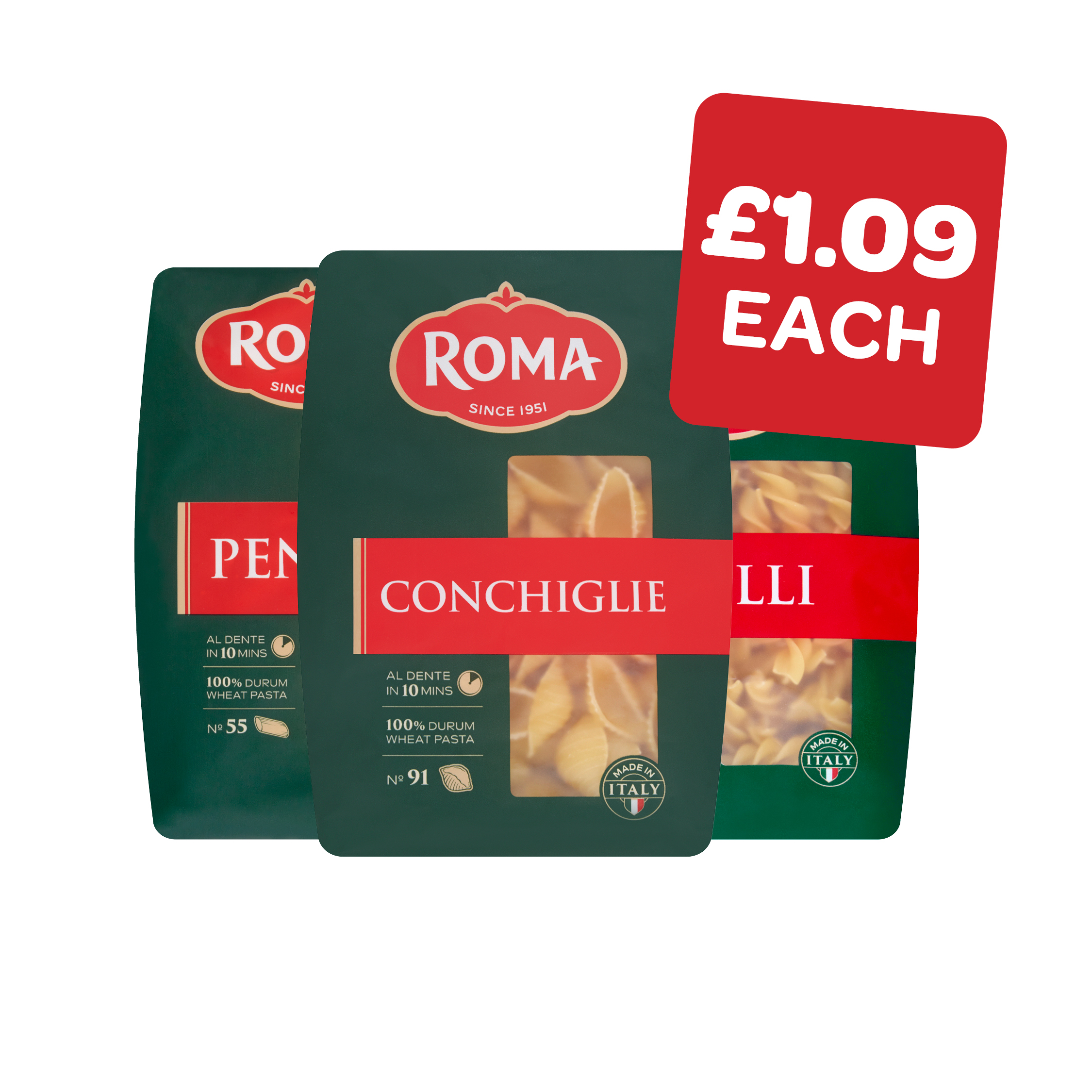Roma Pasta Shapes
