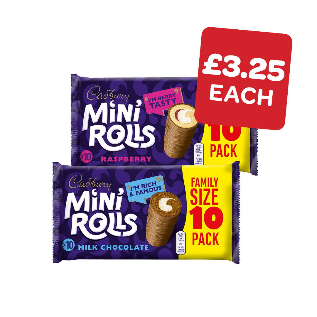 Cadbury Mini Rolls Chocolate / Raspberry (1)