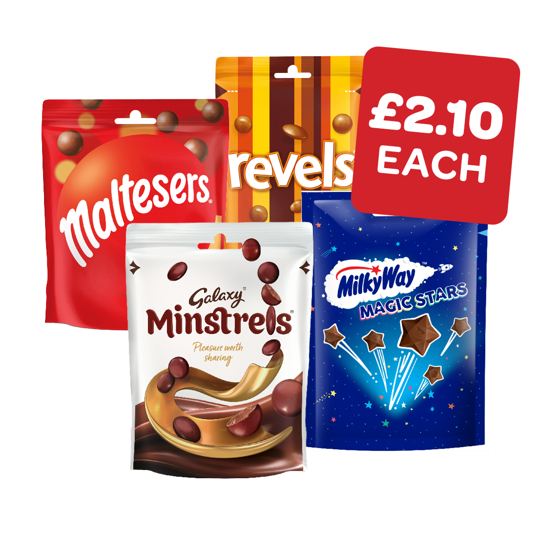 Galaxy Minstrels / Revels / Maltesers / M&M’s / Magic Stars Pouch