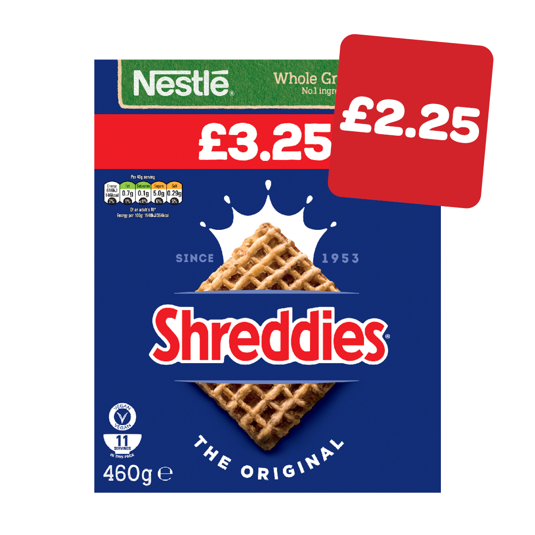 Nestle Shreddies Original Price Marked Pack