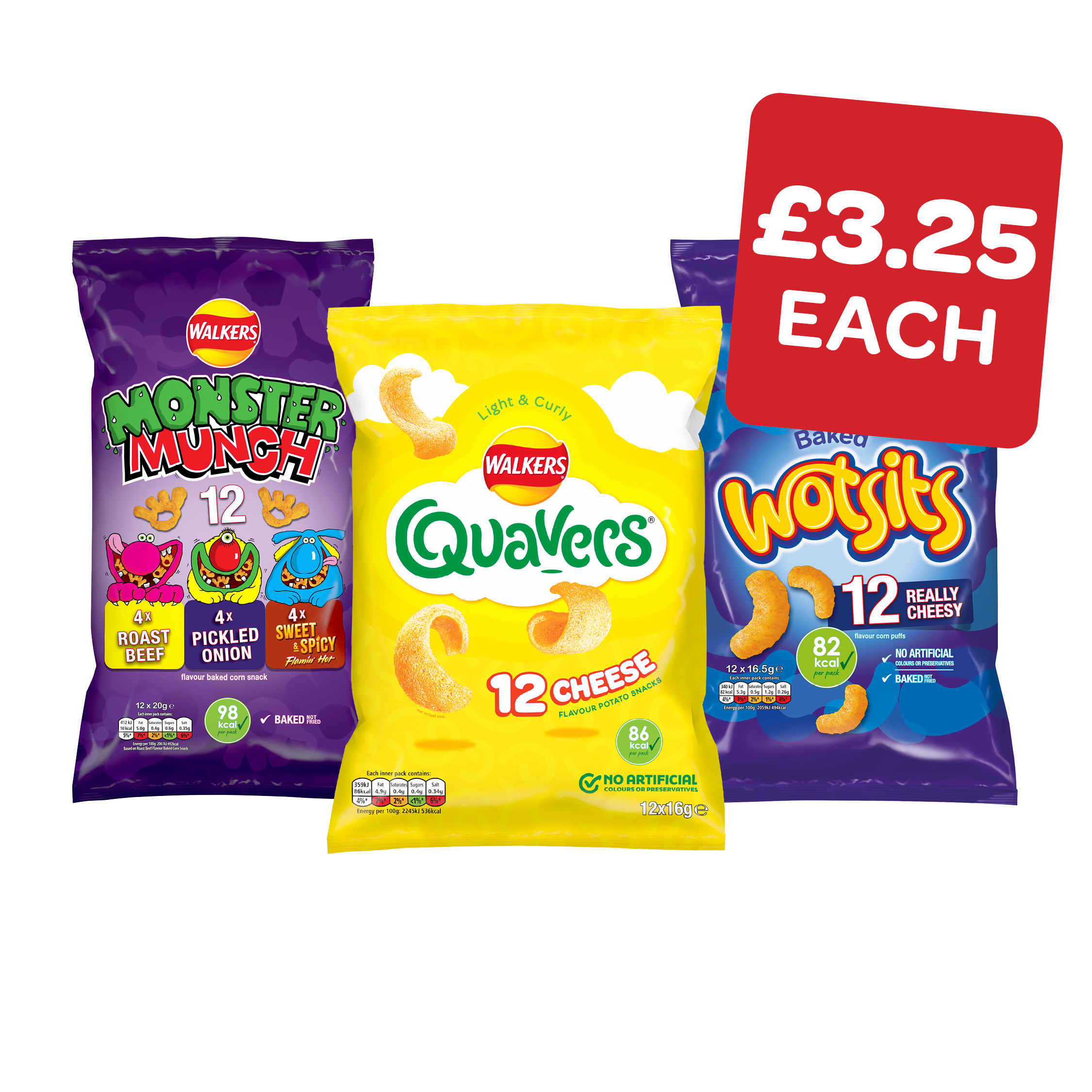 Monster Munch / Quavers / Wotsits