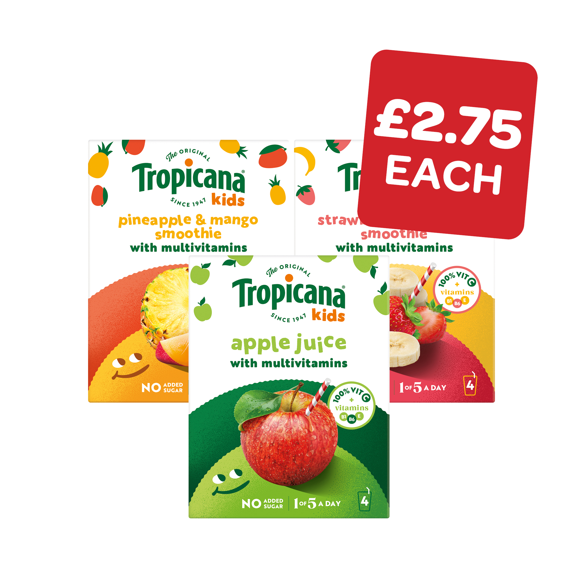 Tropicana Kids Smoothies / Apple Juice