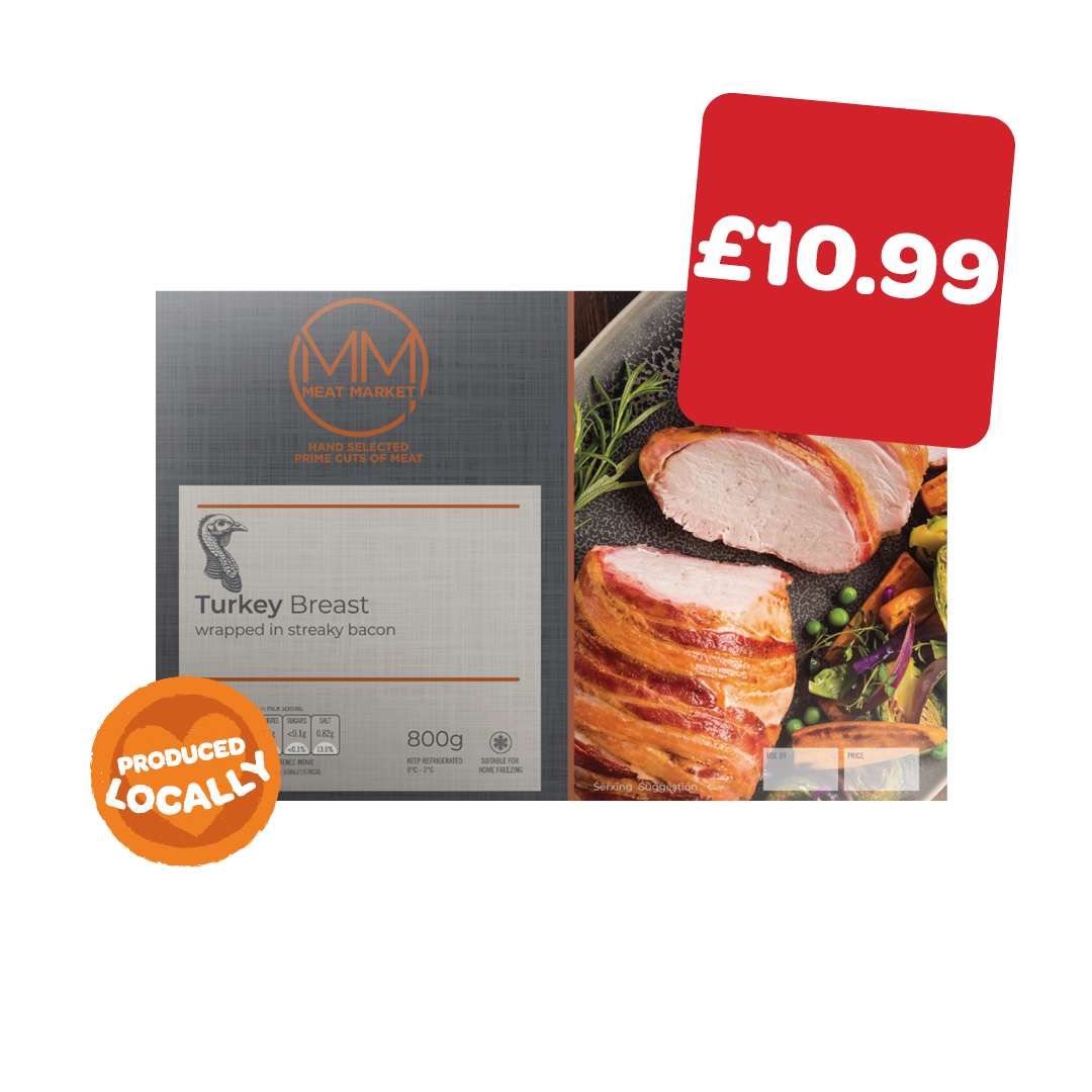 Meat Market Turkey  Breast Joint with Bacon