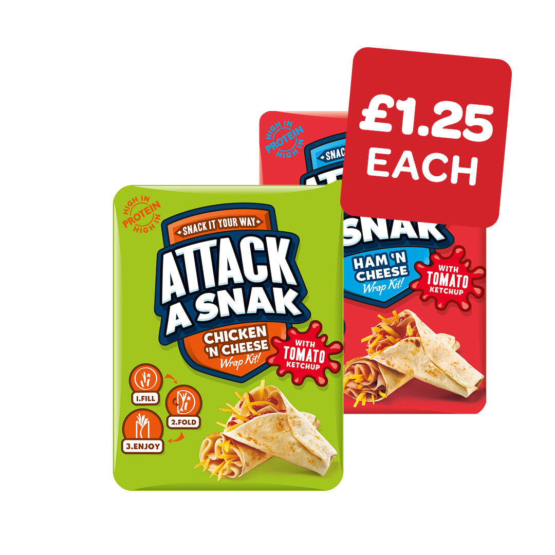 Attack a Snak Wrap Kits Ham / Chicken