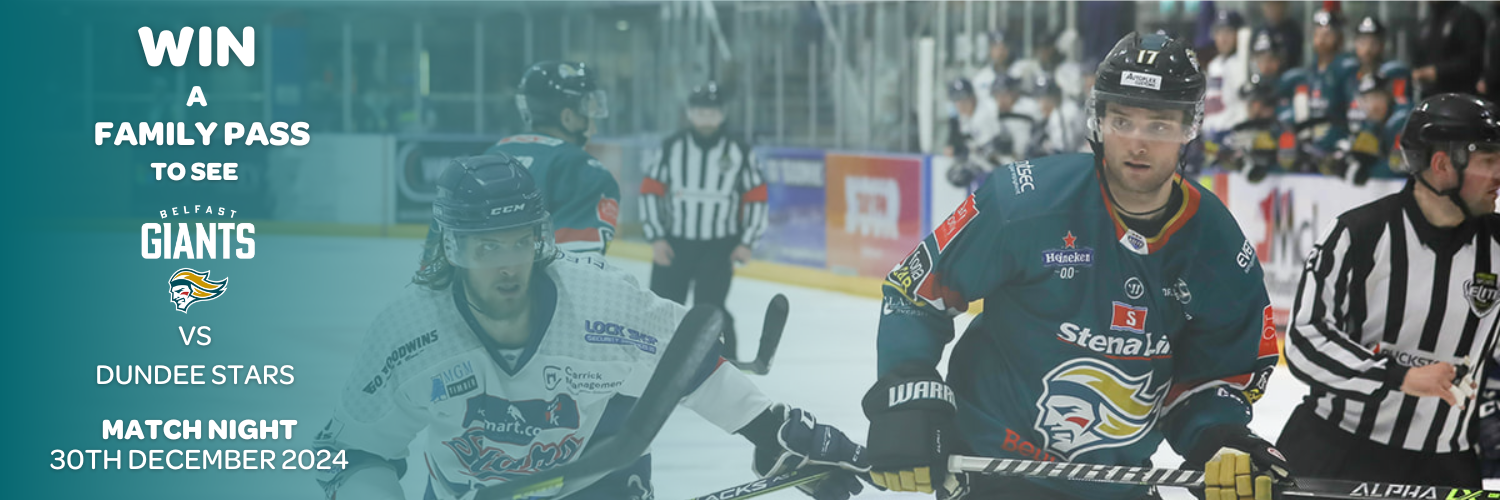 Win a family pass to see the Belfast Giants on 30th December