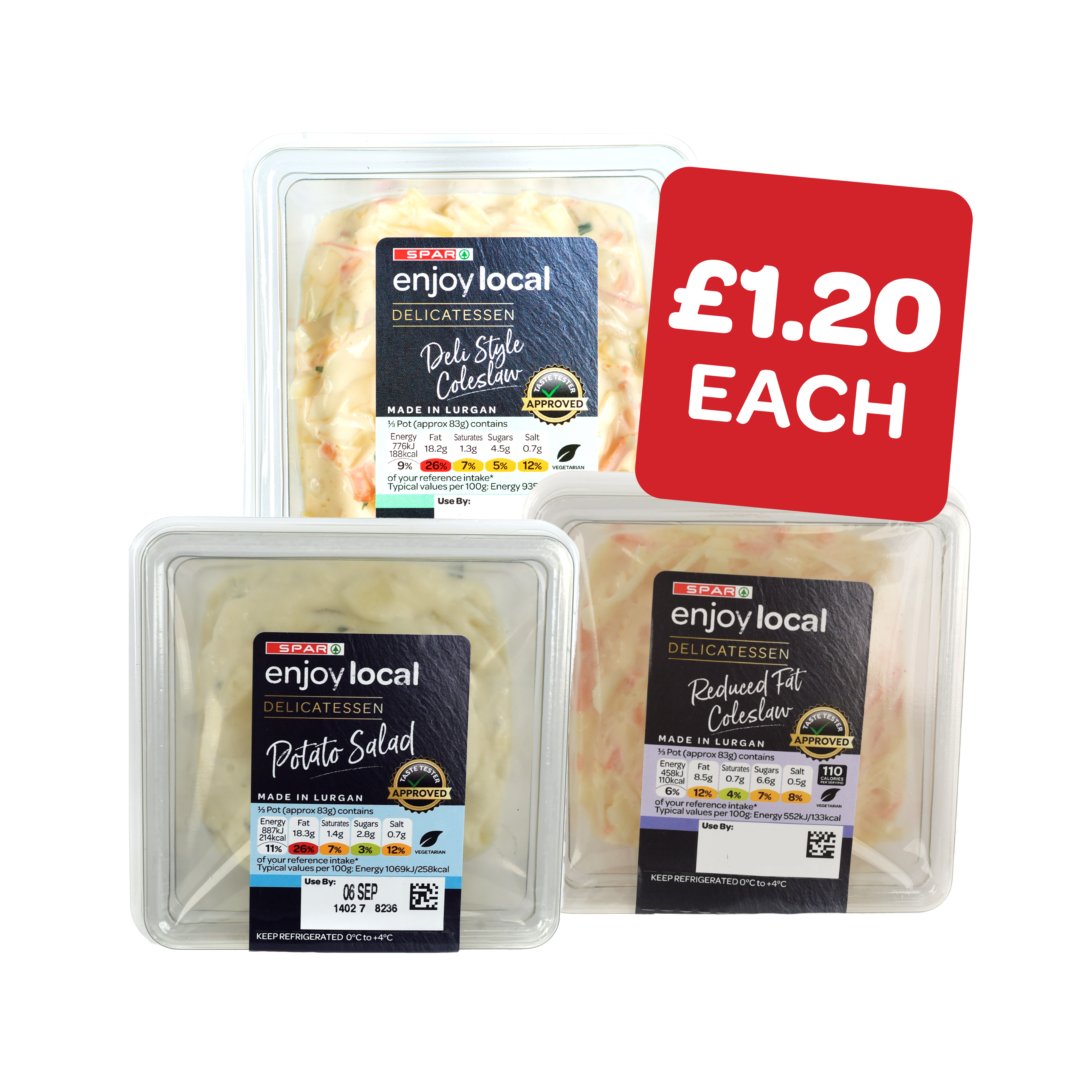 SPAR Deli / Reduced Fat Coleslaw / Potato Salad