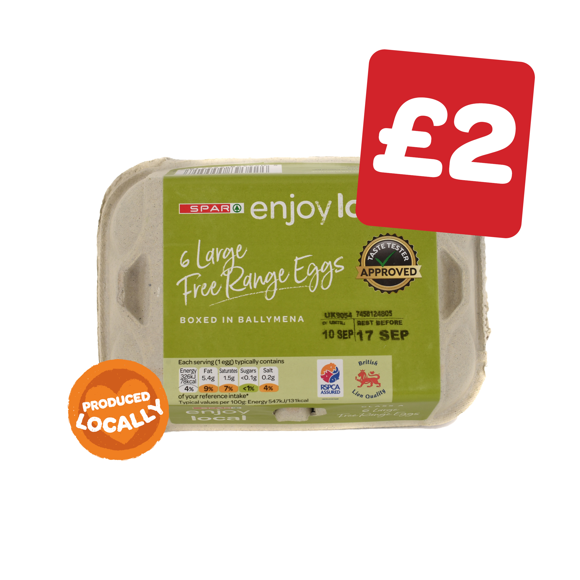 enjoy local Free Range Large Eggs