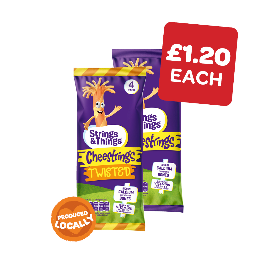 Strings & Things Cheestrings Cheddar / Twisted 20g
