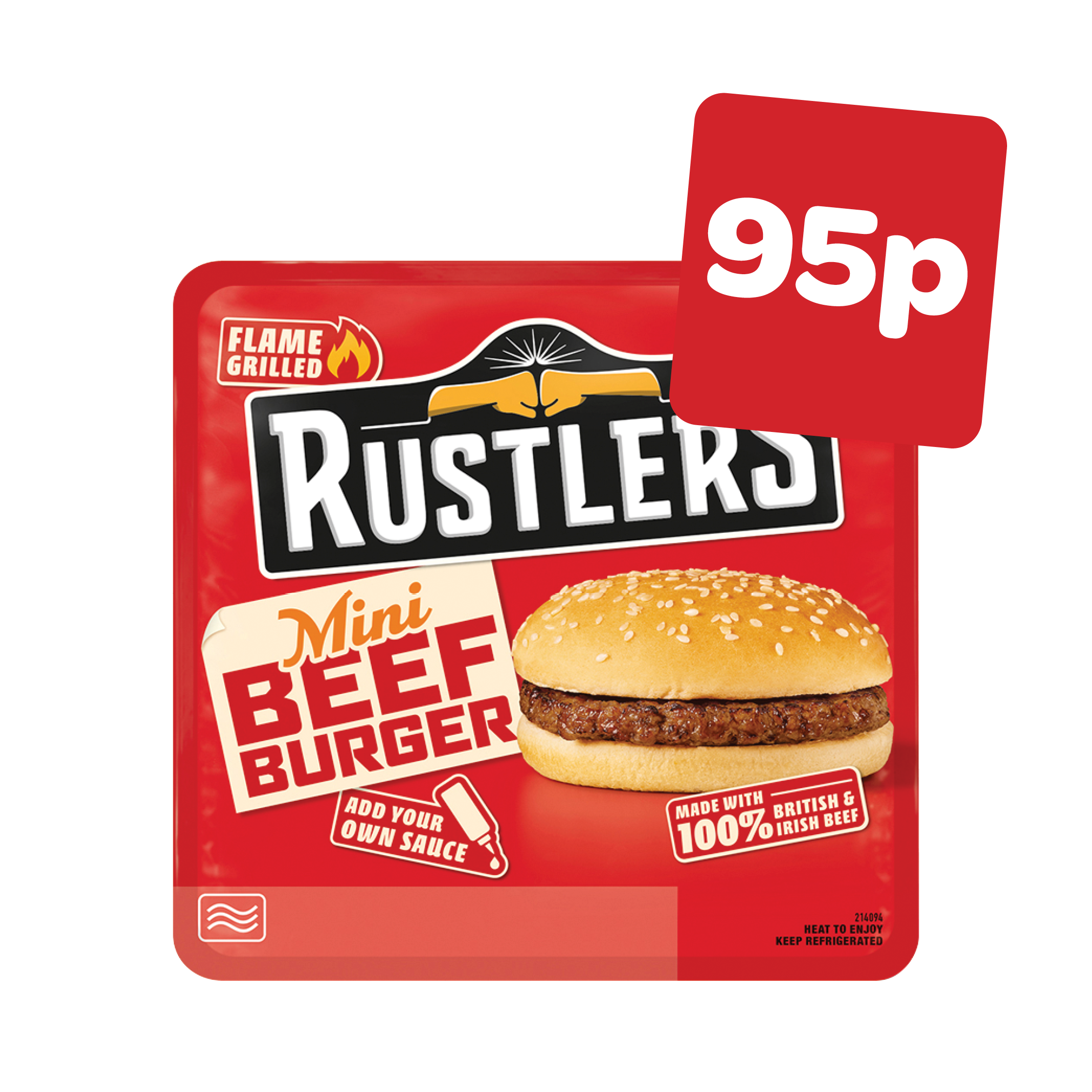 Rustlers Mini Beef Burger