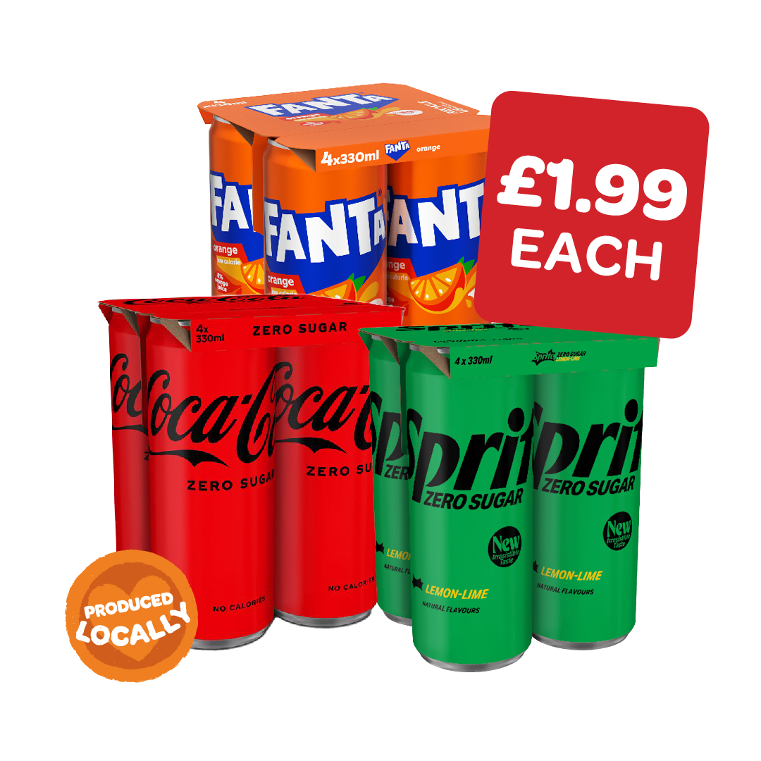 Coca Cola Zero / Diet Coke / Fanta / Sprite 330ml