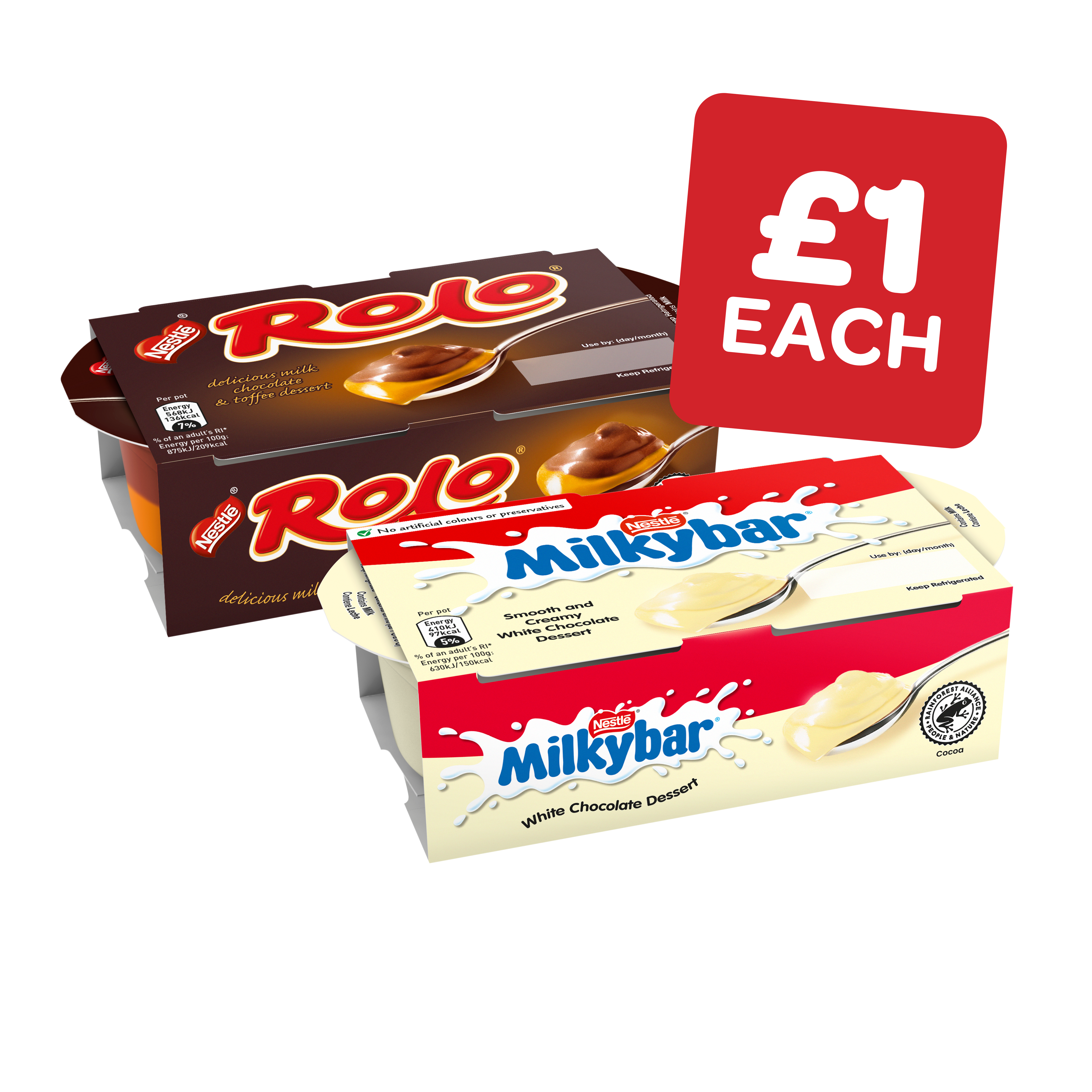 Nestle Rolo / Milkybar Desserts