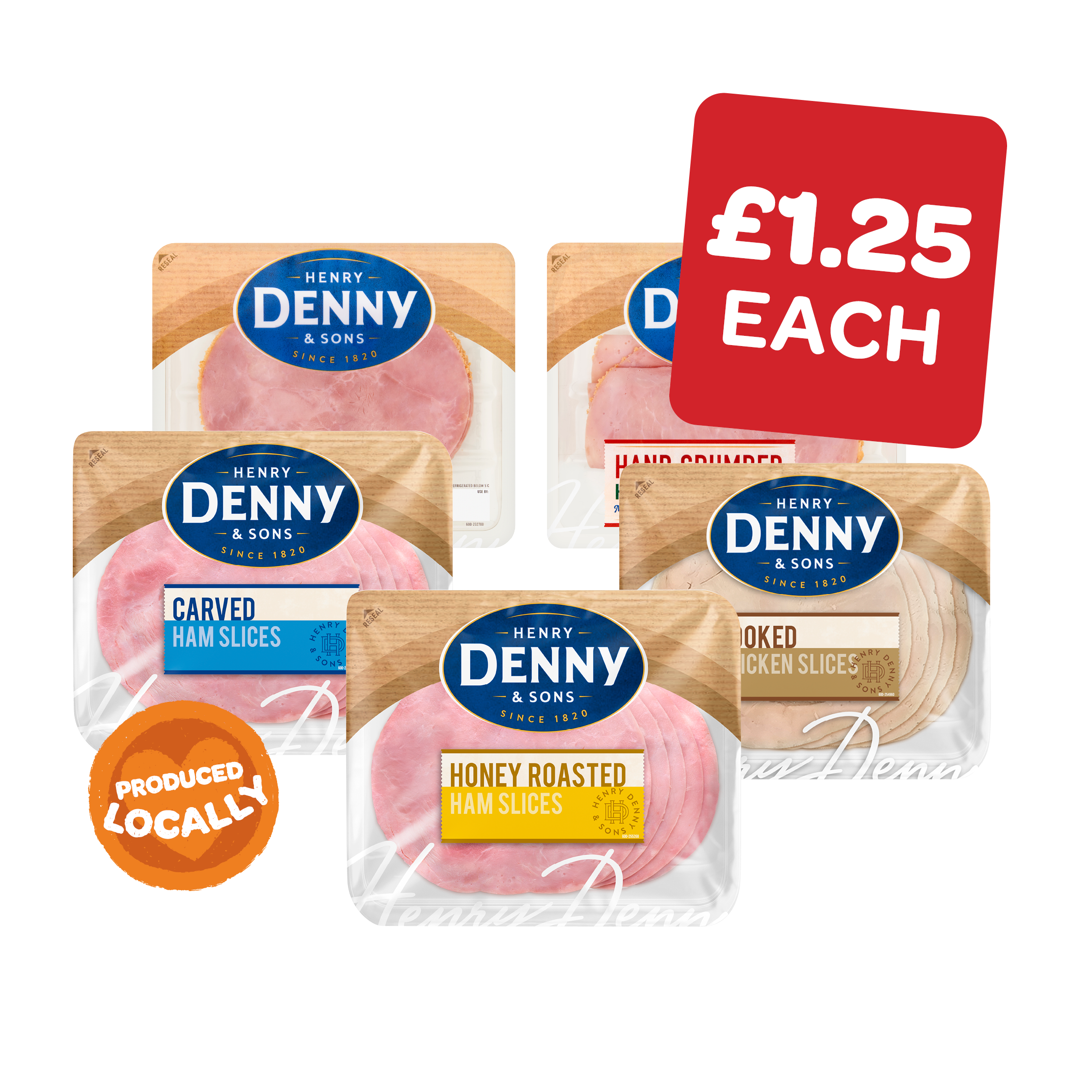 Denny Carved / Wafer  Thin / Honey Roast /  Chicken Slices