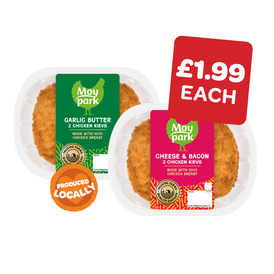 MoyPark Garlic & Herb / Cheese & Bacon Chicken Kiev