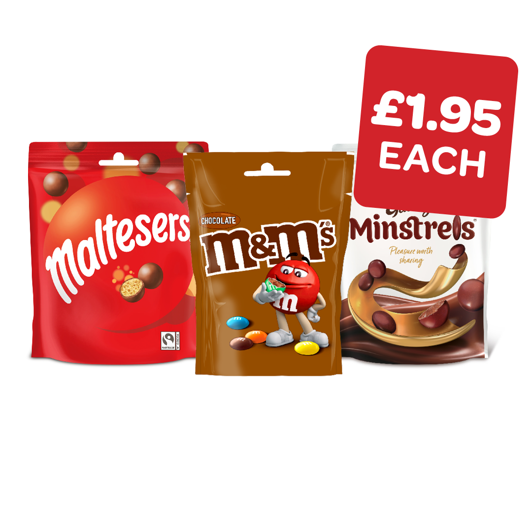 Galaxy Minstrels / Revels / Maltesers / M&M's / Magic Stars Pouch
