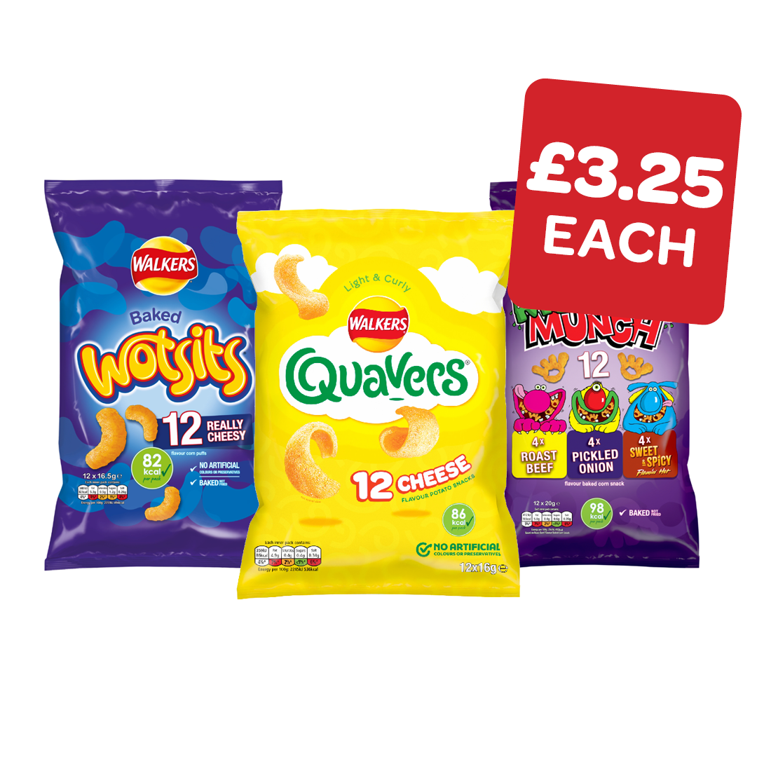Monster Munch / Quavers / Wotsits