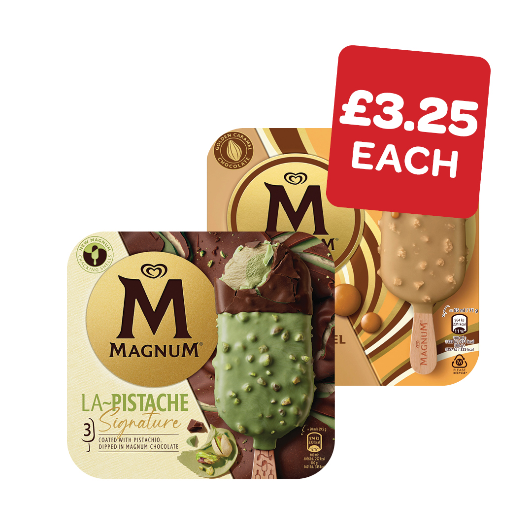 Magnum Double Billionaire / La Peche / La Pistache