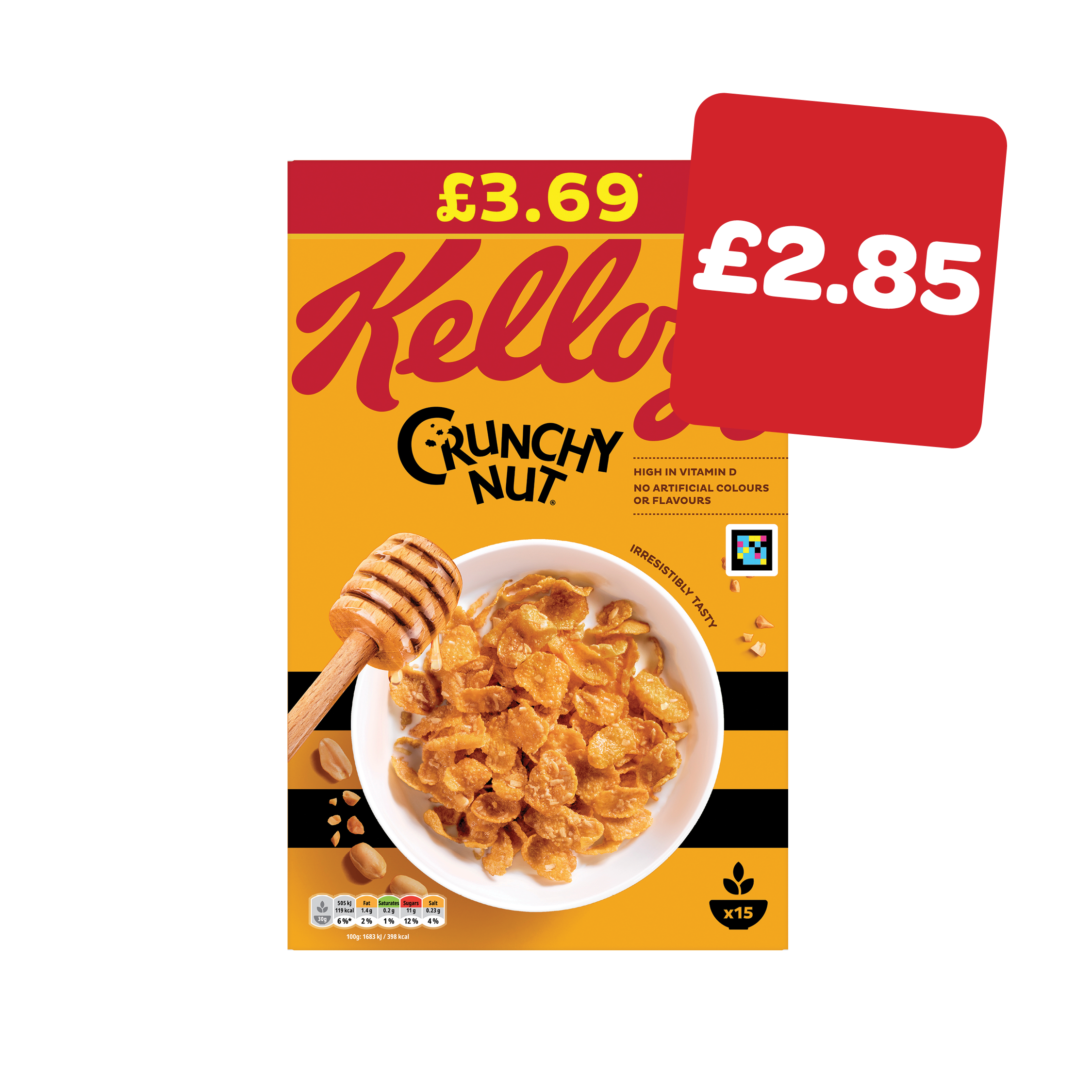 Kellogg's Crunchy Nut Cornflakes  Price Marked Pack