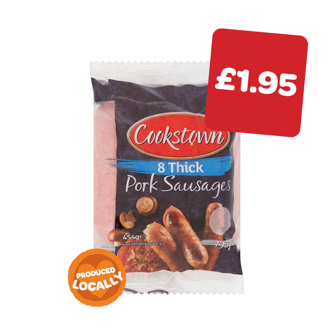 Cookstown Thick Sausages 8 Pack