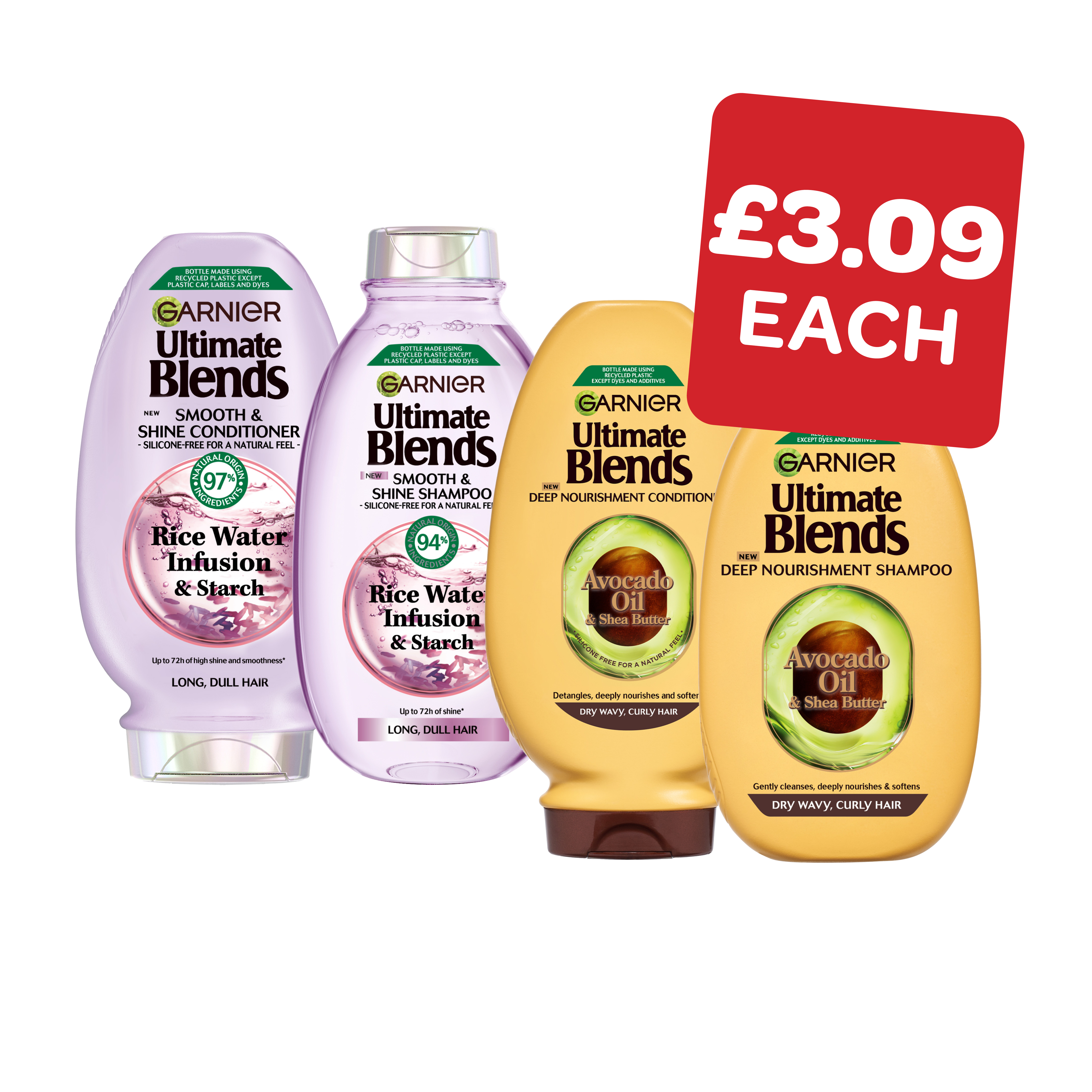 Ultimate Blends Avocado / Rice Water Shampoo / Conditioner