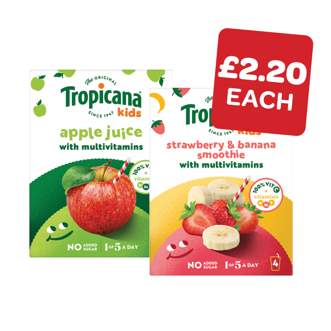 Tropicana Kids Smoothies / Apple Juice