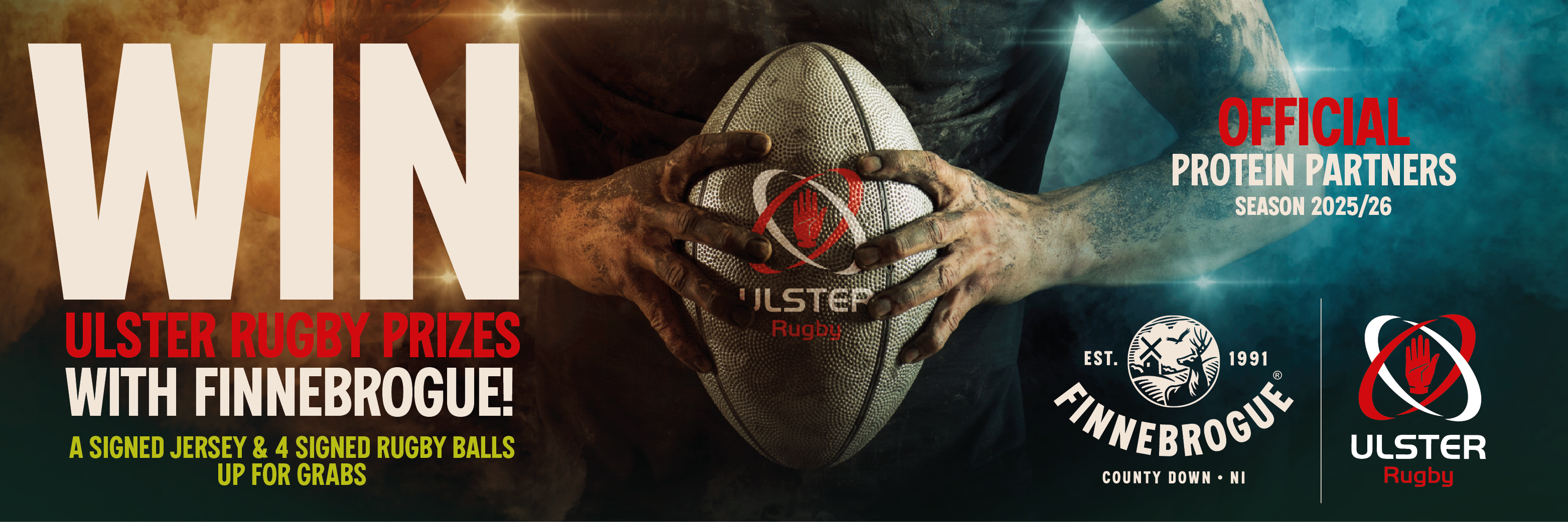 WIN Ulster Rugby prizes with Finnebrogue!