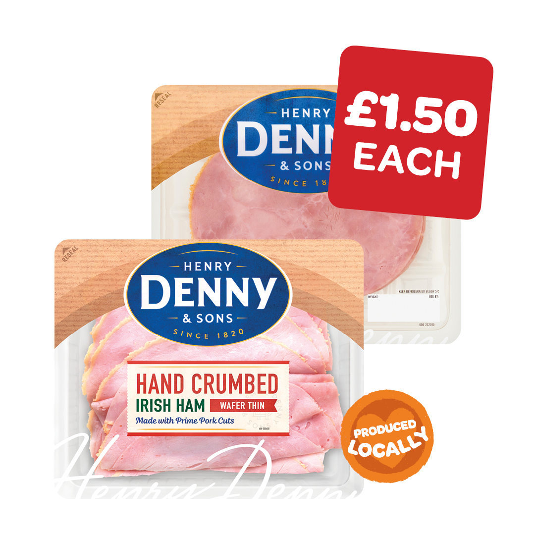 Denny Deli Style Crumbed / Waferthin / Honey Roast  / Carved Cooked Ham