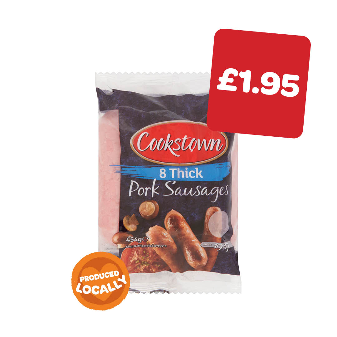 Cookstown Thick Sausages 8 Pack
