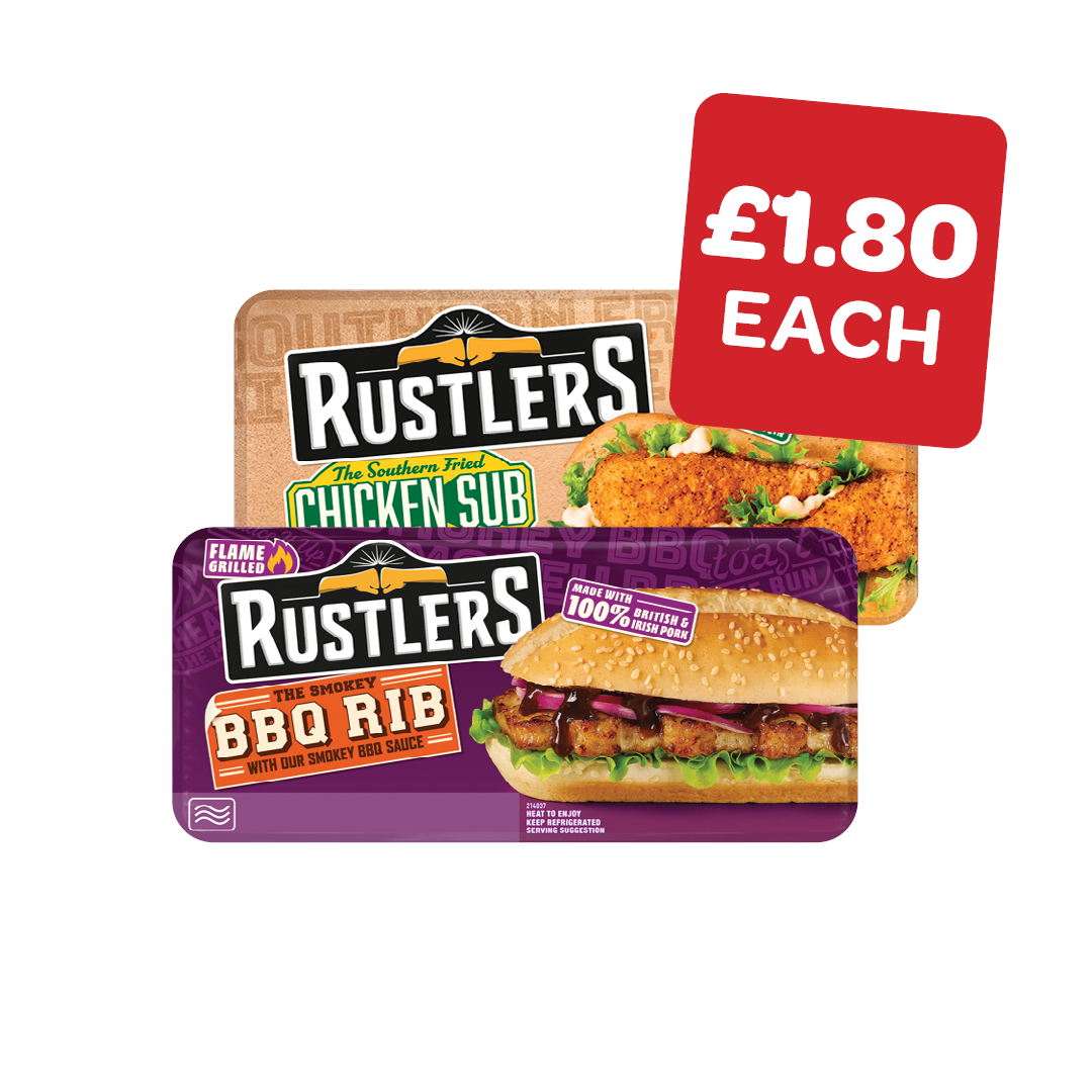 Rustlers Pork Rib / Rustlers Southern Fried Sub