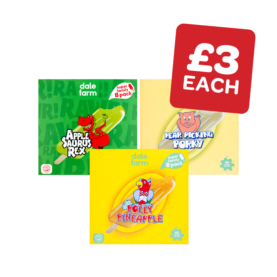 Dale Farm Pear Picking Porky / Polly Pineapple / Applesaurus Rex