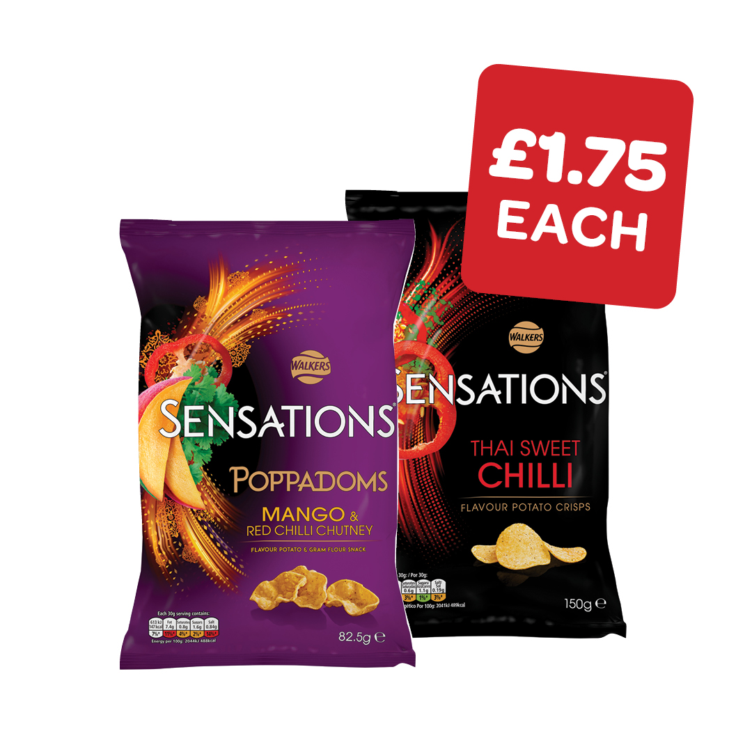 Sensations Poppadoms / Crisps