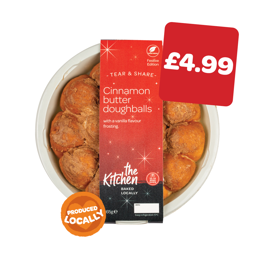 The Kitchen Cinnamon Brioche  Tear & Share Frosted Doughballs