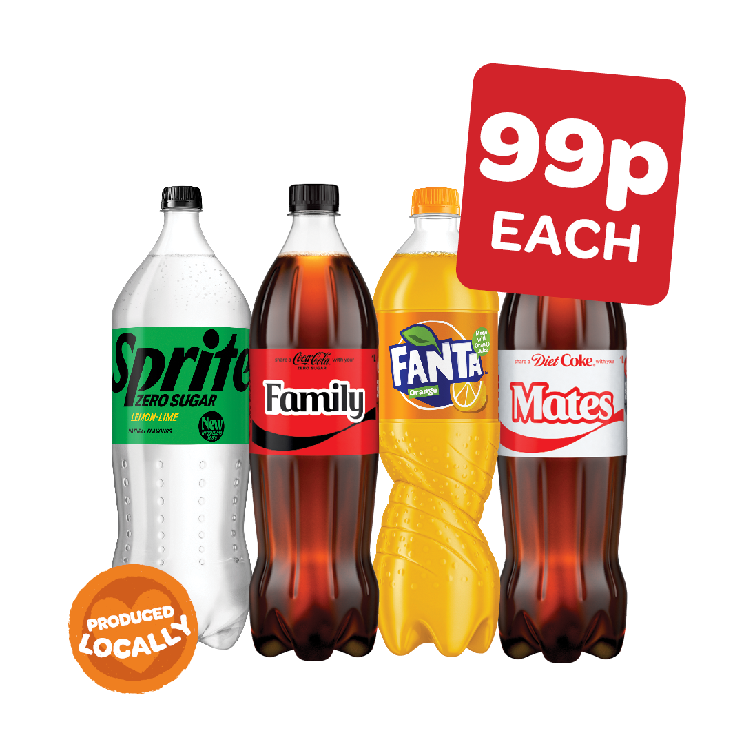 Coca Cola Zero / Diet Coke / Fanta / Sprite Zero