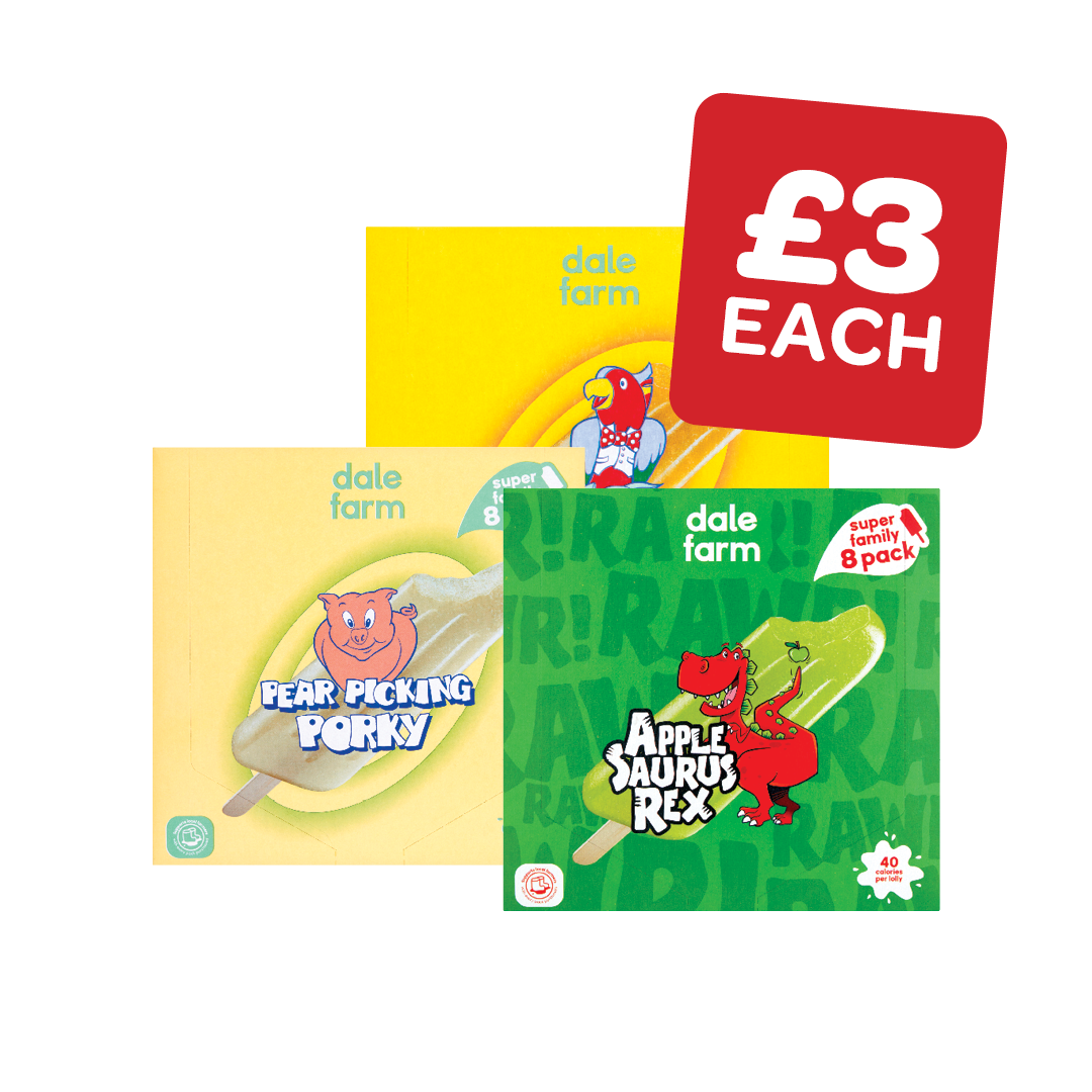 Dale Farm Pear Picking Porky / Polly Pineapple / Applesaurus Rex