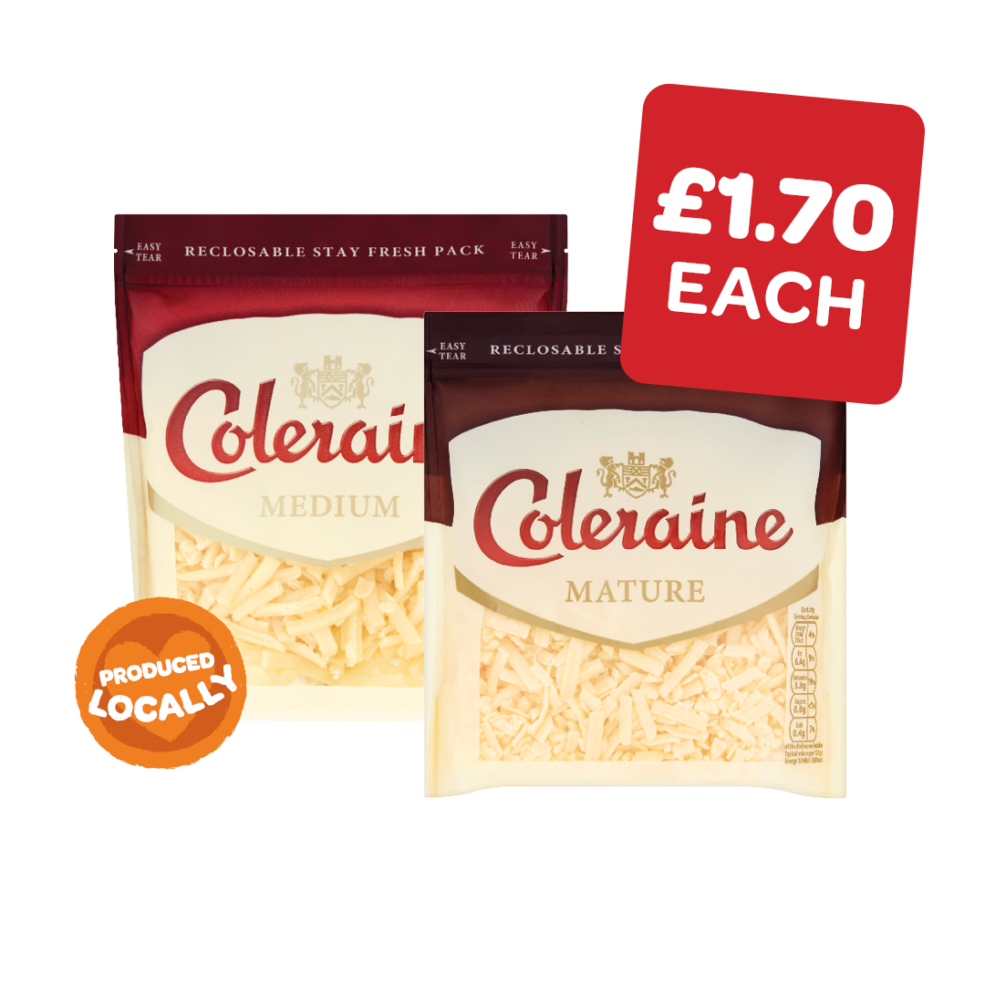 Coleraine Grated Light /  Medium / Mature Cheddar