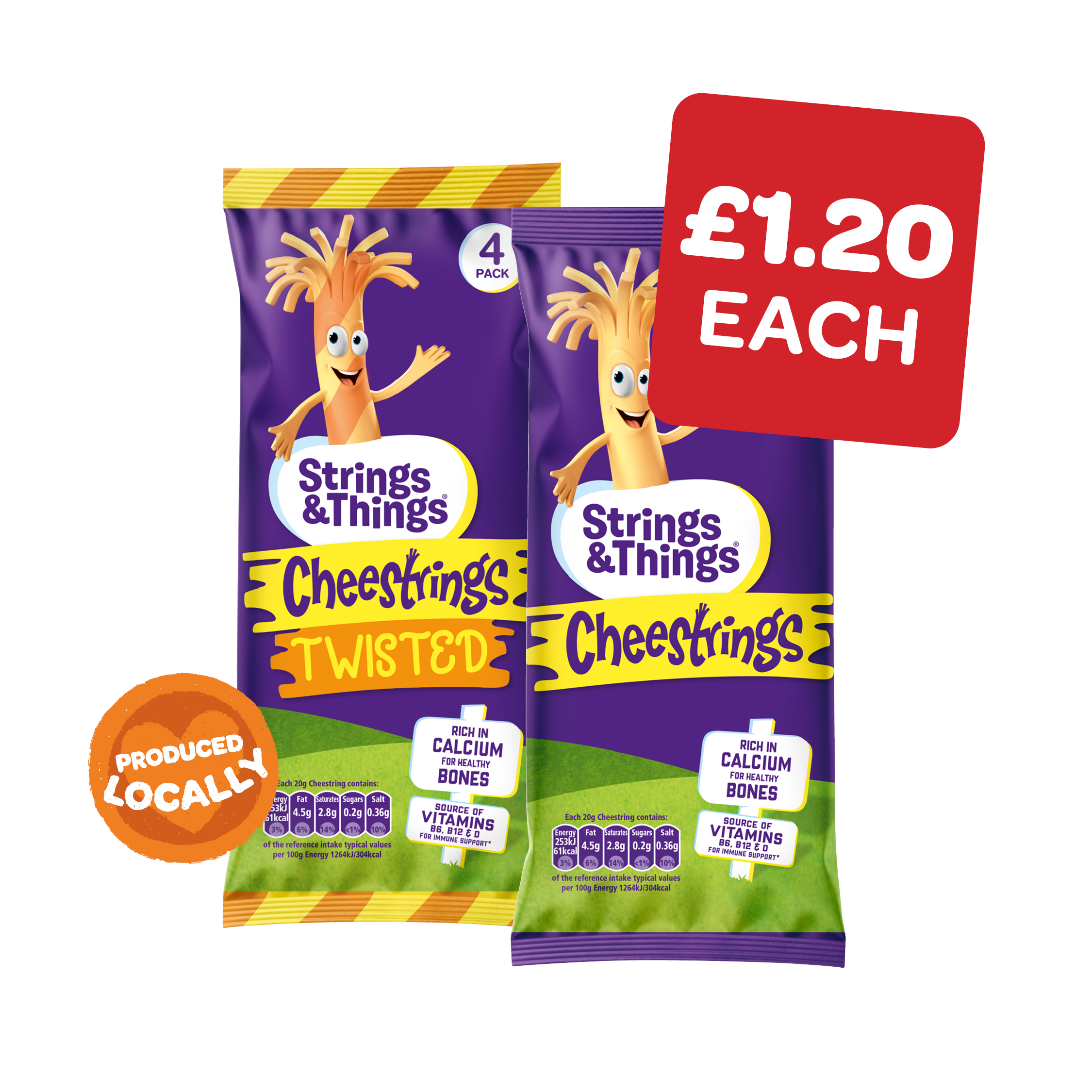 Strings & Things  Cheesestrings Cheddar / Twisted 20g