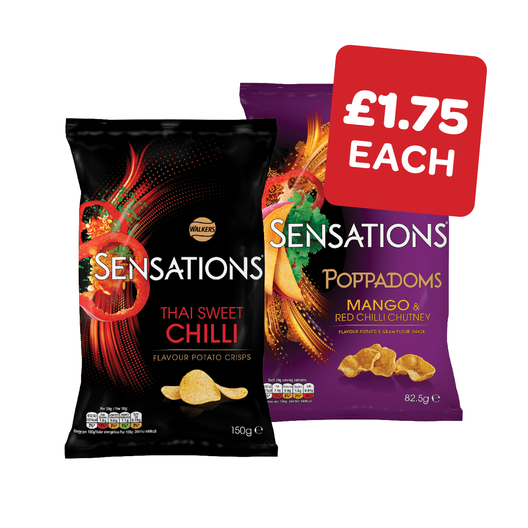 Sensations Poppadoms / Crisps