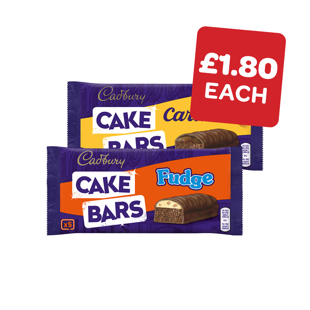 Cadbury Caramel / Fudge Cake Bars
