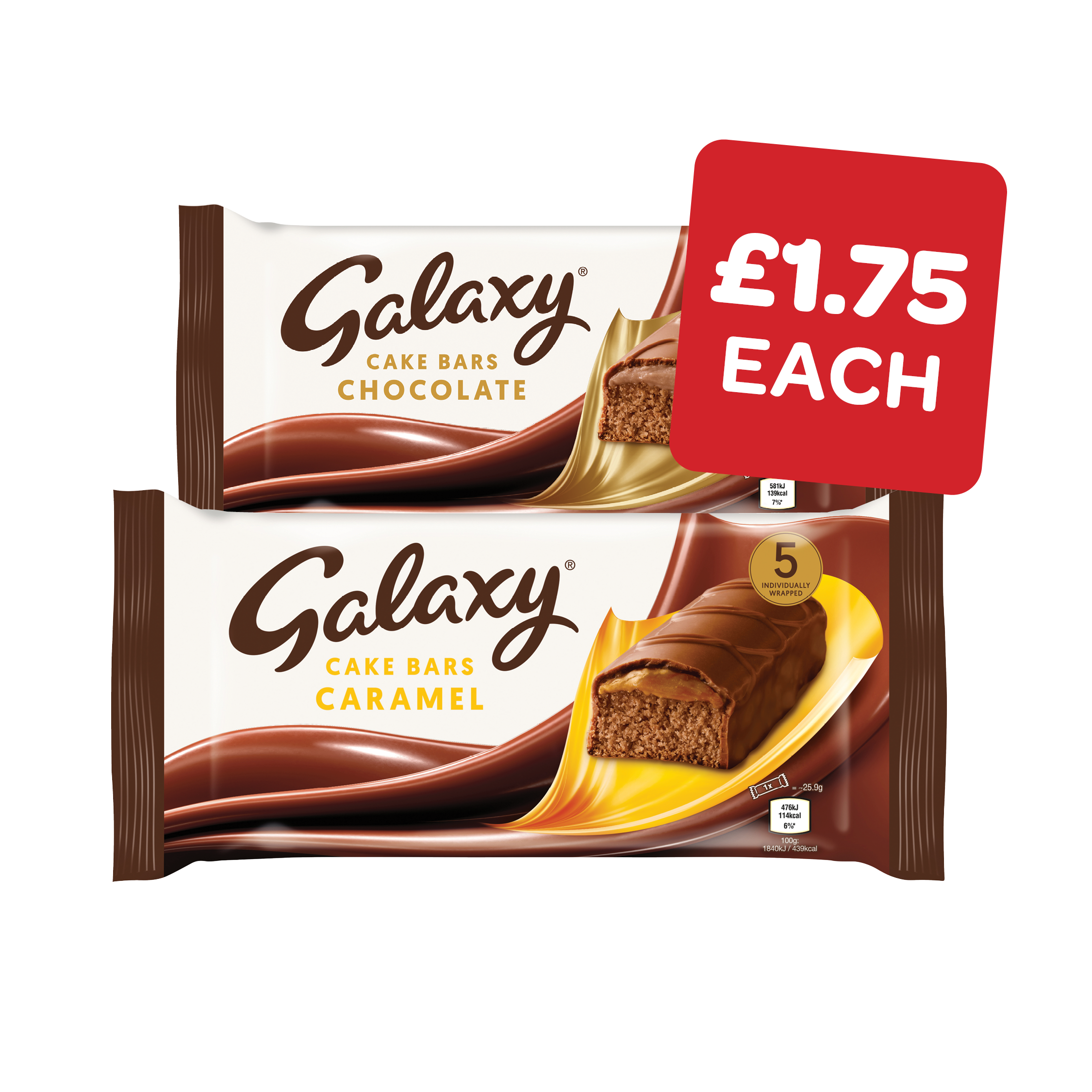 Galaxy / Galaxy Caramel Cake Bars
