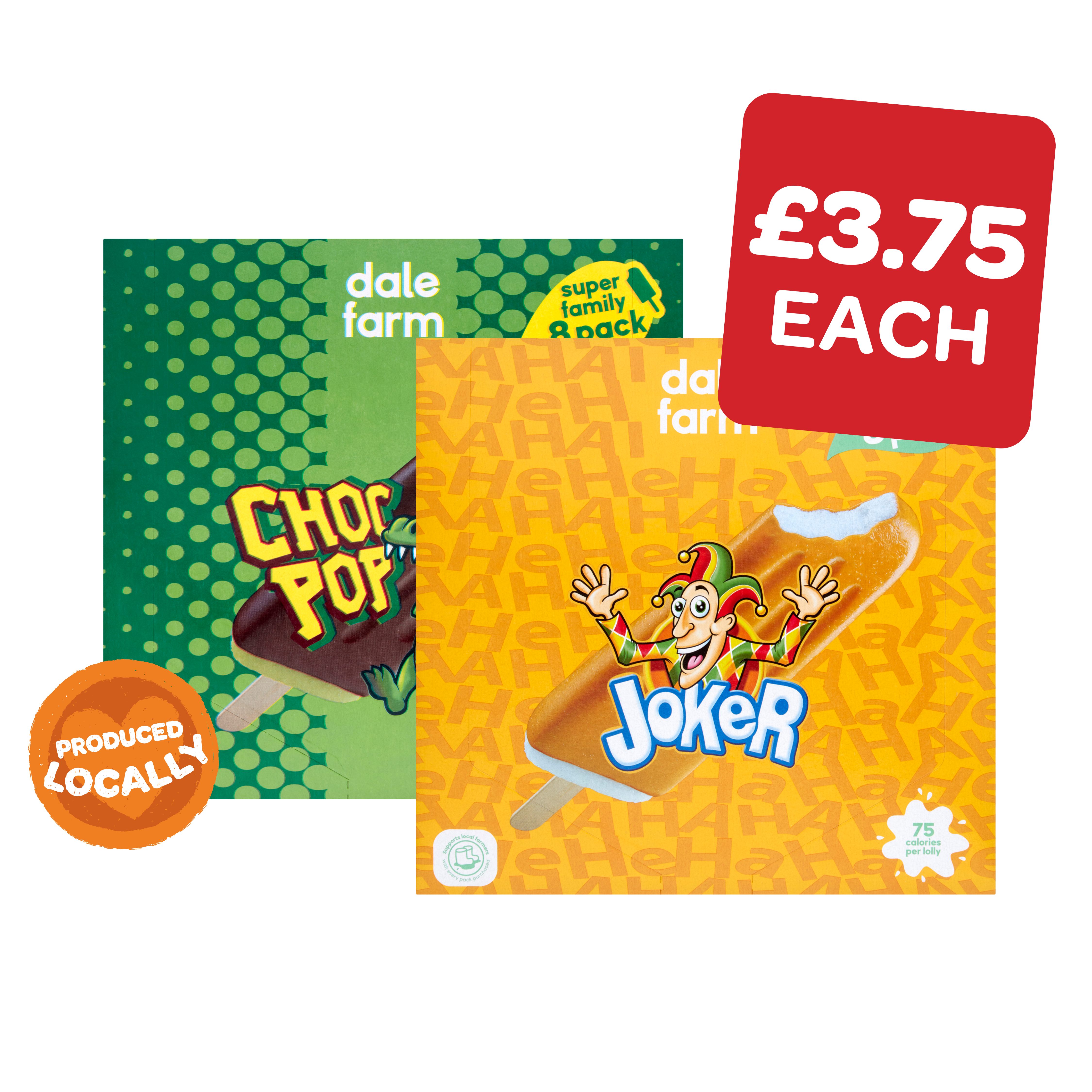 Dale Farm Joker / Choc Pop / Mr Frostie