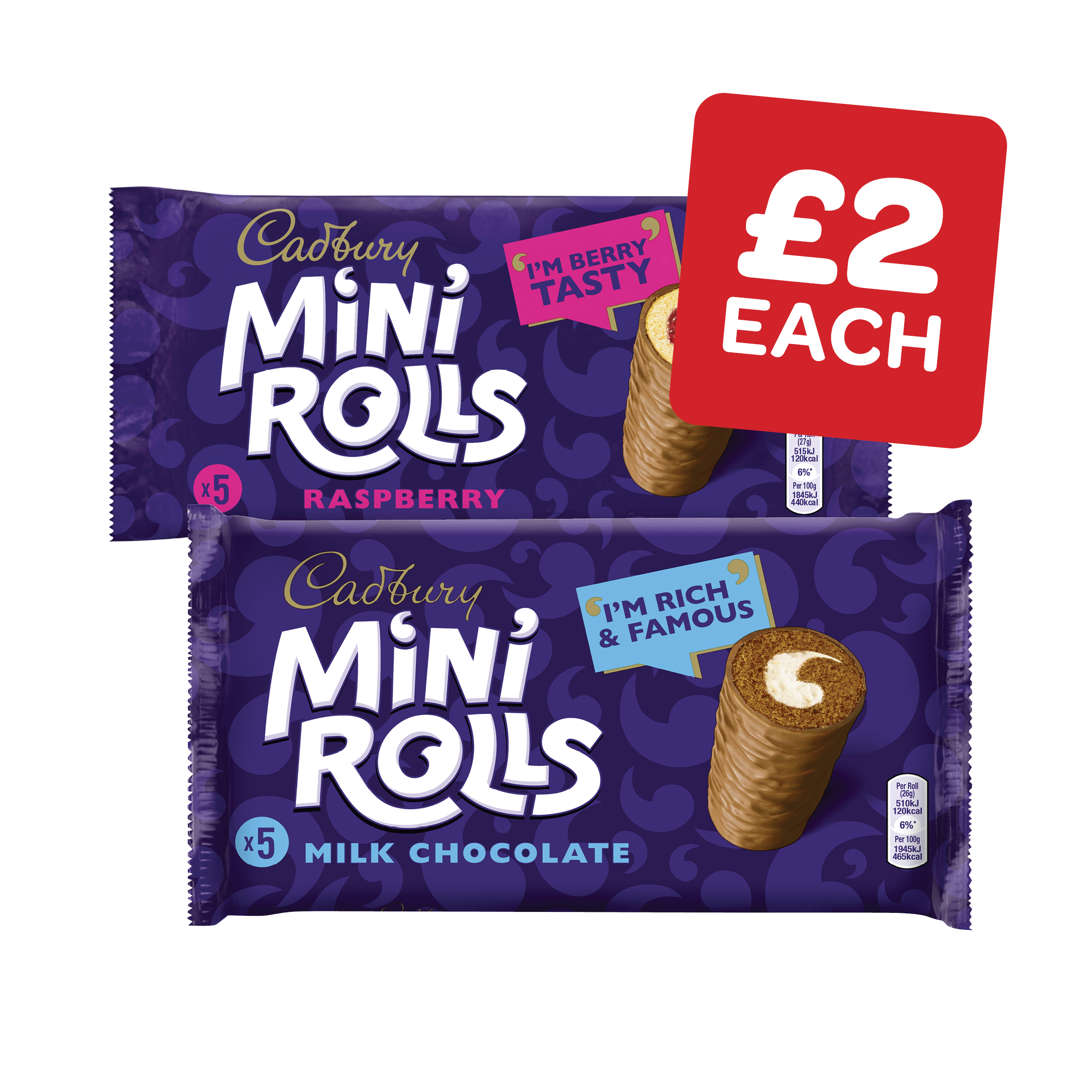 Cadbury Mini Rolls Chocolate / Raspberry