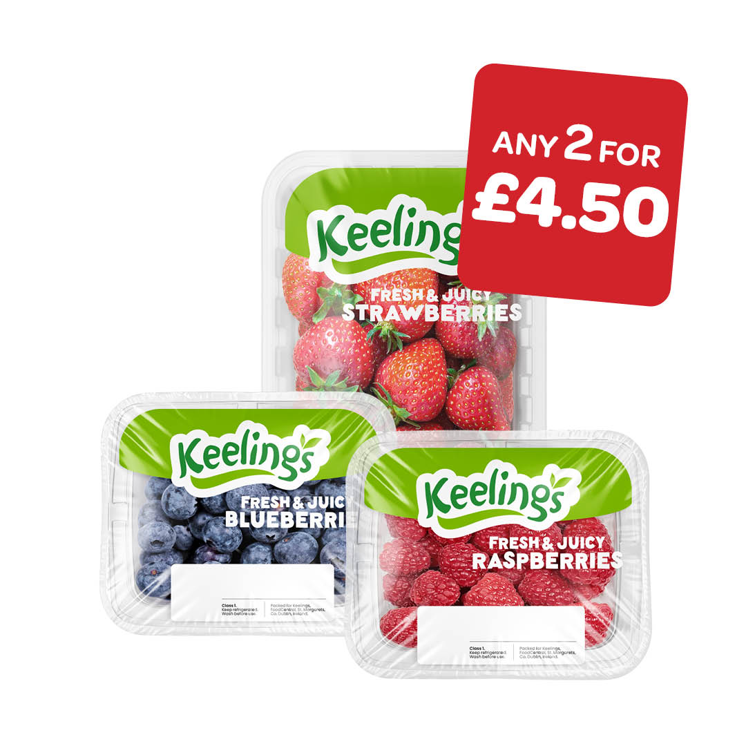 Keelings Strawberries / Raspberries / Blueberries