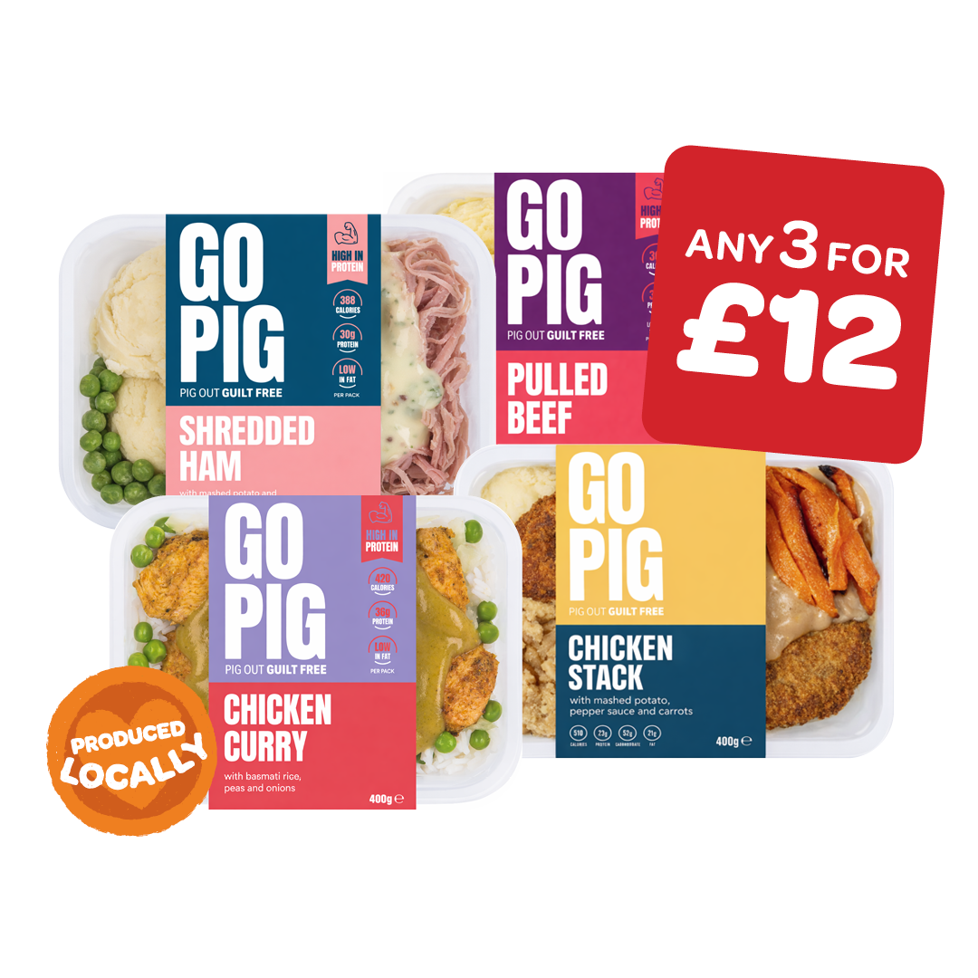 GoPigGoHome Chicken Curry & Noodles / Chicken Stack / Peppered Chicken & Rice