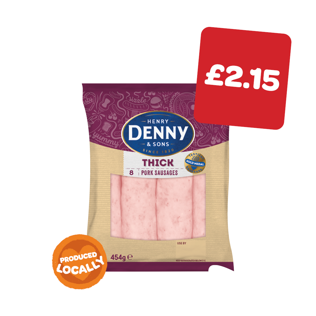 Denny Thick Sausages 8pk