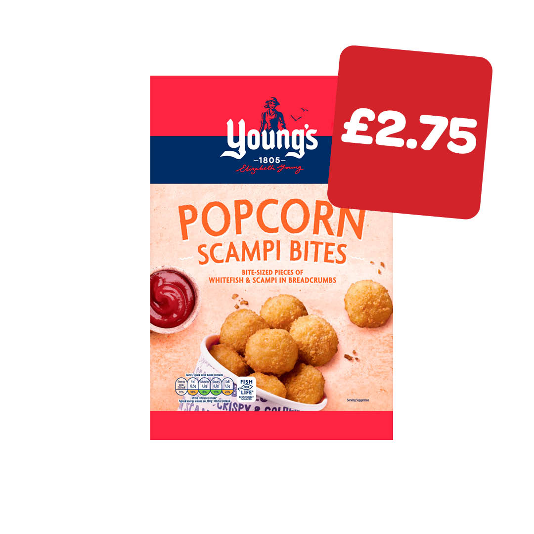 Youngs Popcorn Scampi Bites