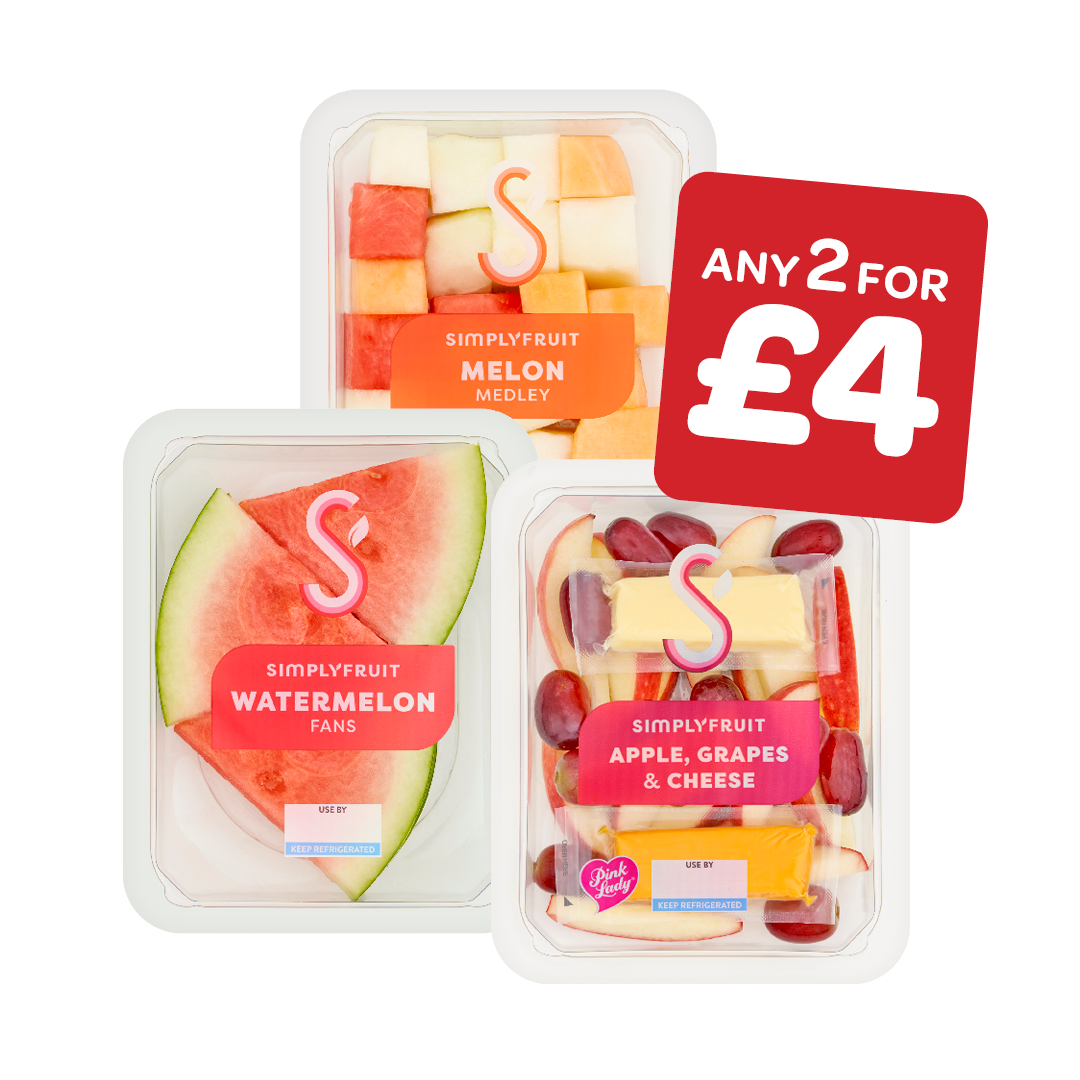 Simply Fruit Watermelon Fans/Melon Medley/Apple, Grape & Cheese