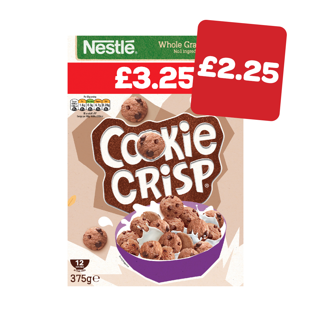 Nestle Cookie Crisp Price Marked Pack