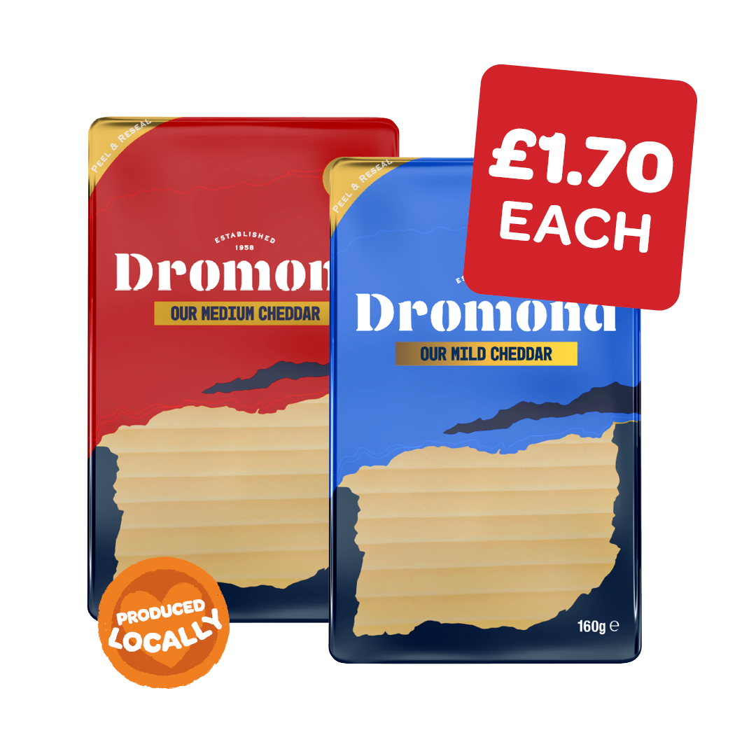 Dromona Sliced Mild / Medium / Mature Cheddar