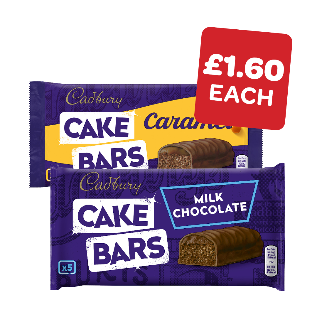 Cadbury Chocolate / Caramel Cake Bars